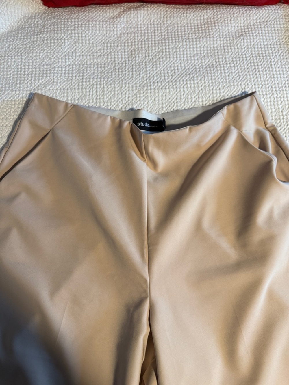 Studio by torrid Beige High-Waist Trousers